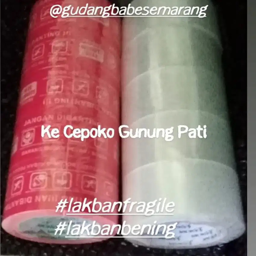 LAKBAN COKLAT / LAKBAN BENING / LAKBAN FRAGILE MERAH DAN BUBBLE WRAP