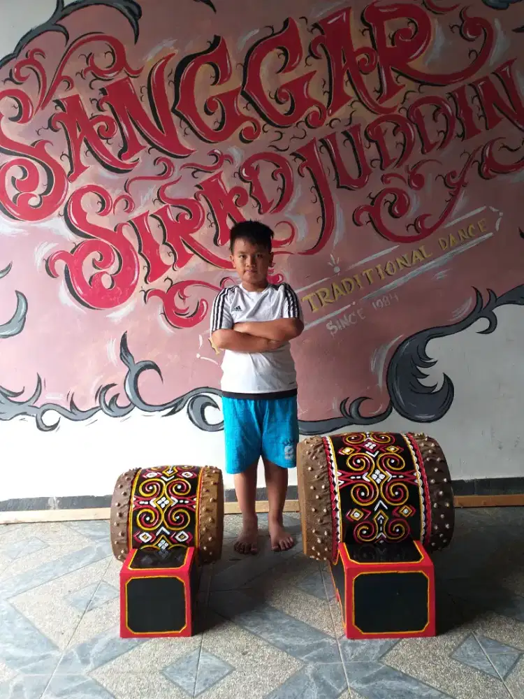 Gendang Toraja / Bedug Toraja, full motif di ukir