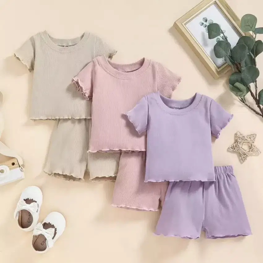 (FREE ONGKIR) BAJU SET KAOS CELANA PENDEK ANAK BAYI