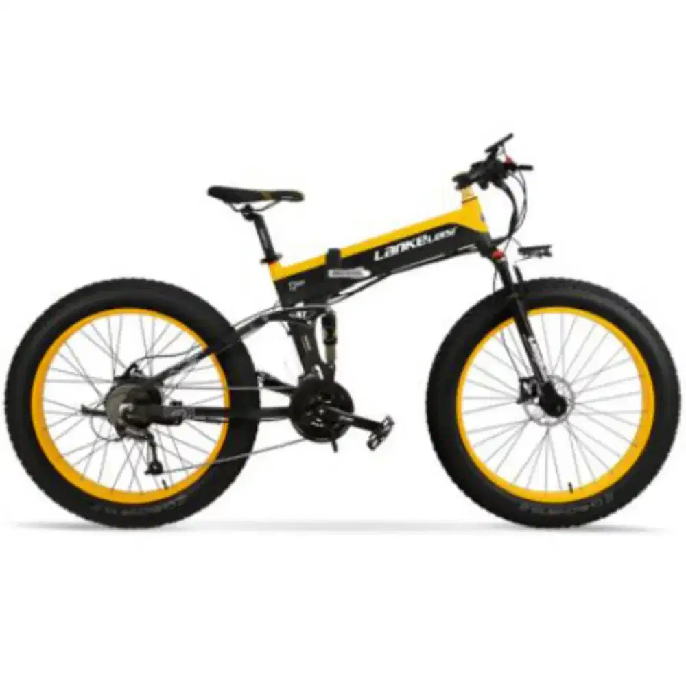 lankeleisi sepeda listrik lipat fat bike tire 26x4 inch 48v 10ah