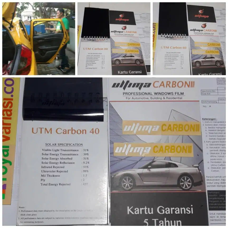Kaca film Full Sett Ultima Carbon Innova Jazz Vios Rush Bmw Avanza DK