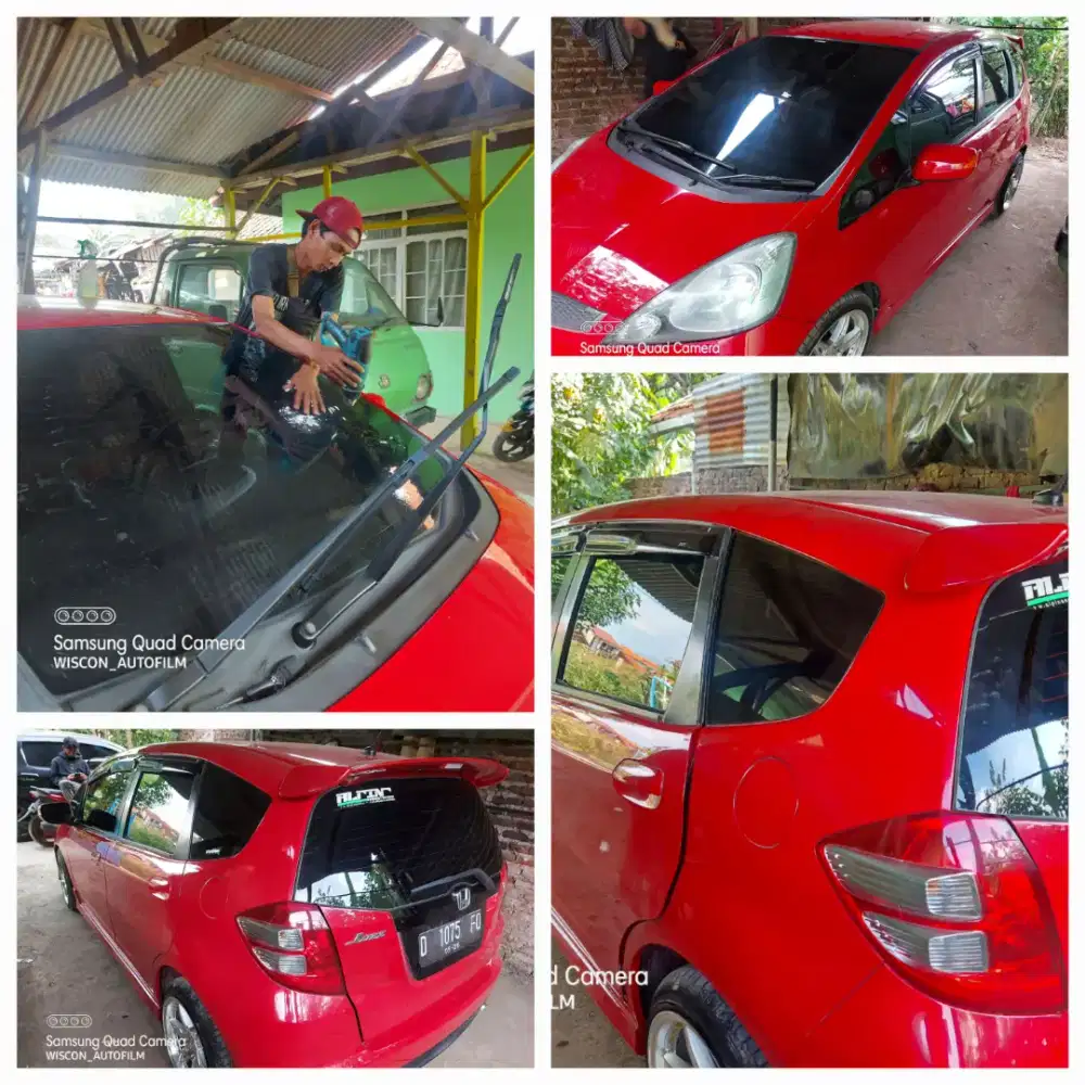 kaca film mobil hitam atau silver KTT harga terjangkau