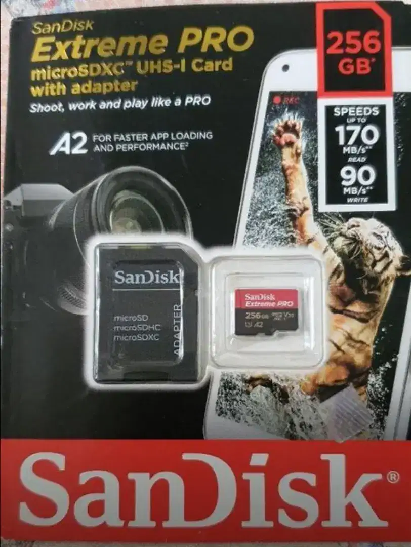 SanDisk Extreme Pro MicroSD 256GB A2 V30 U3 4K