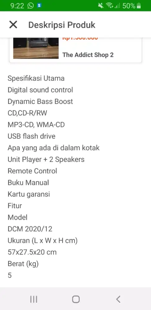 Home theather merk philip 100%baru