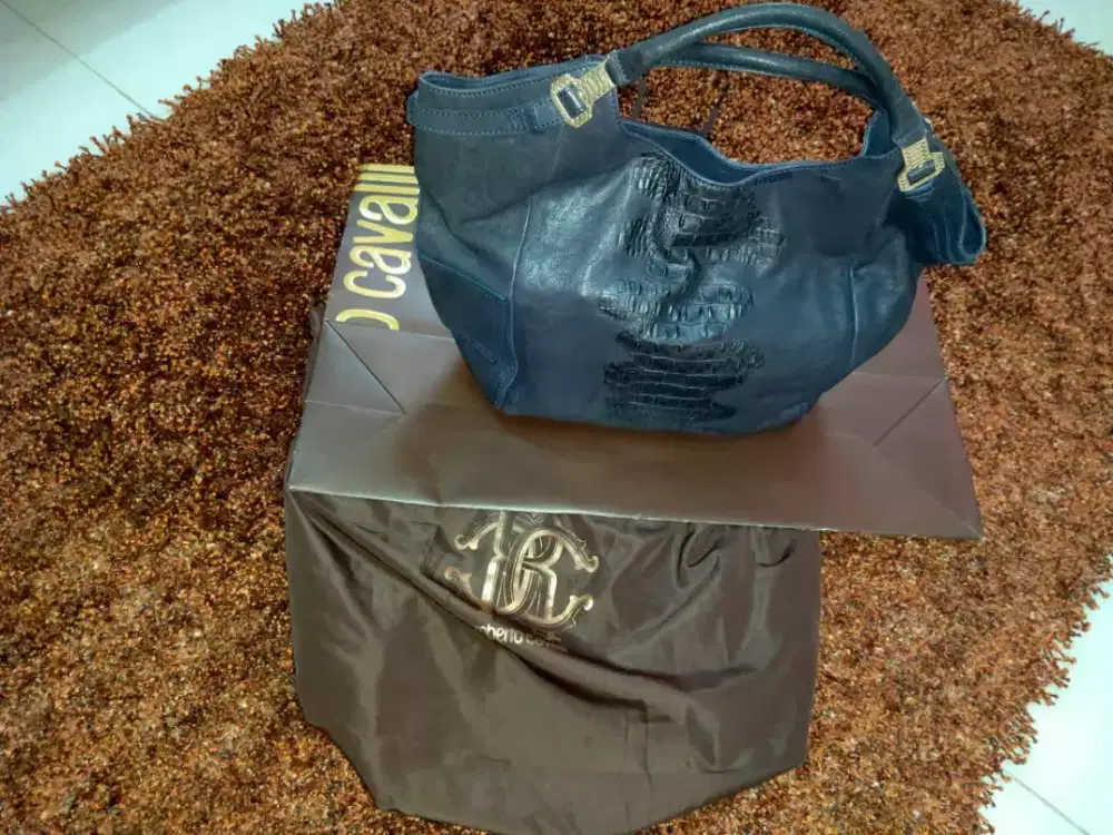 Tas Roberto Cavali  biru navy (ori)