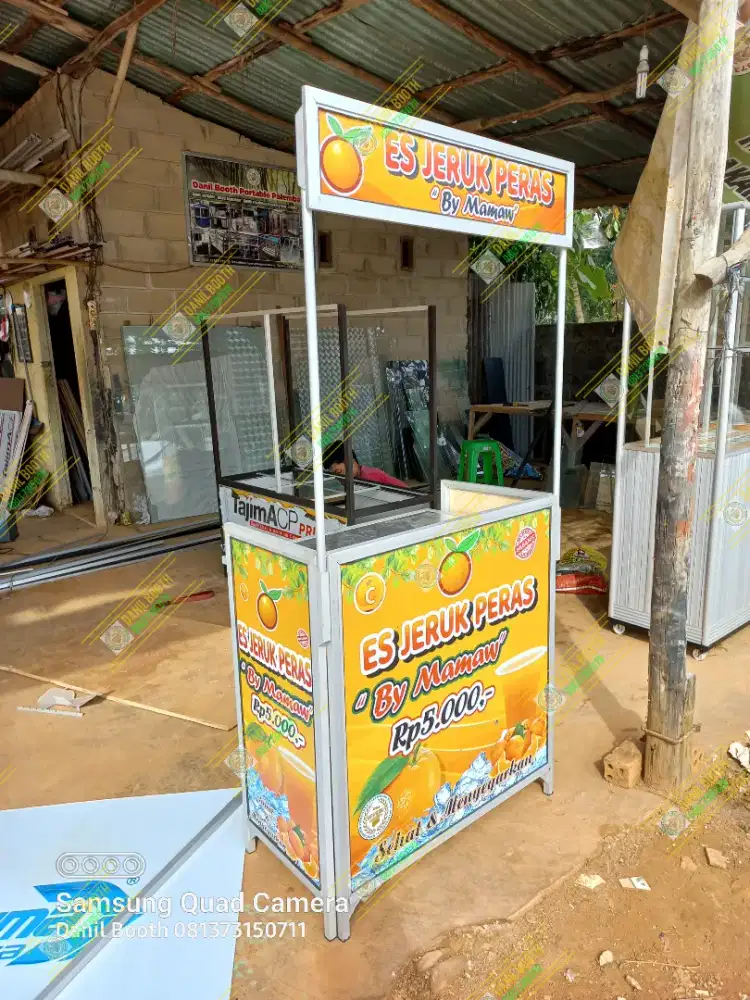 Booth portable meja lipat