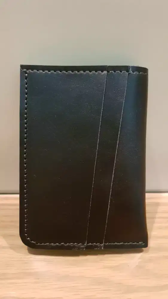 Dompet Slim Minimalis Kulit Sapi Asli Hitam