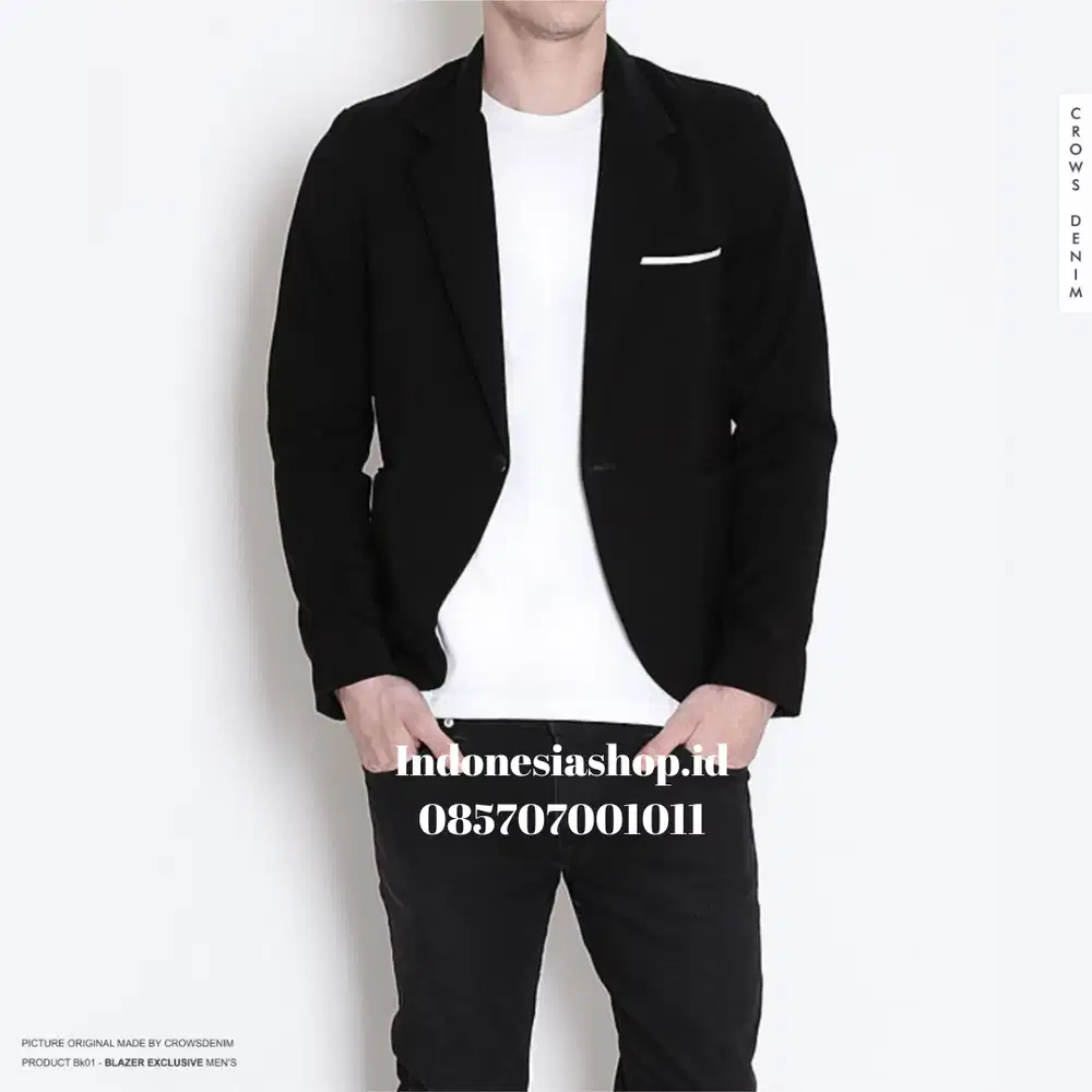 Jas Blazer Casual Formal white List – BK01