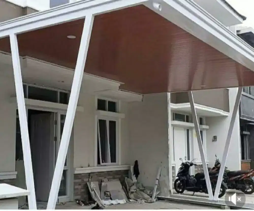 Kanopi carport plafon PVC GRC