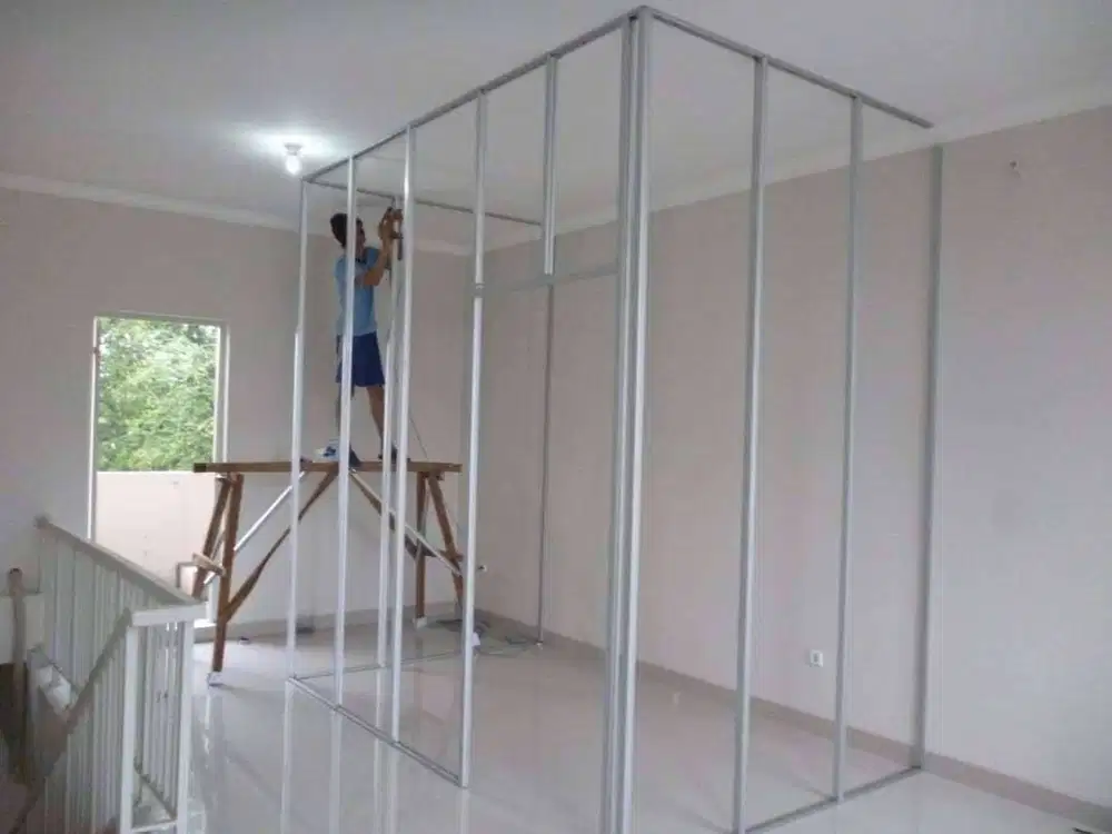 Kontruksi partisi gypsum murah