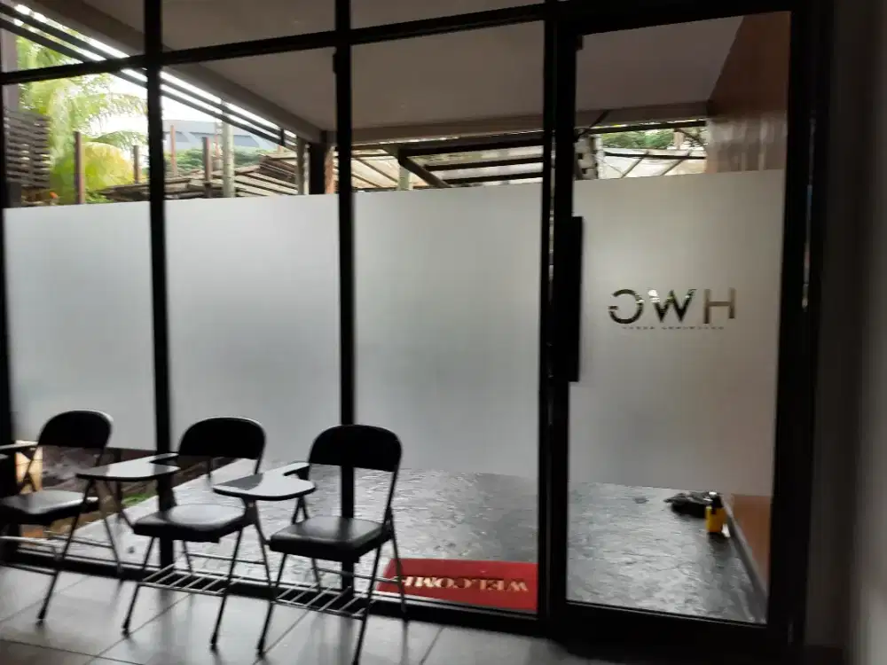 Sticker Kaca Jendela Sticker Sanblas Film Rumah Pintu Motif Buram