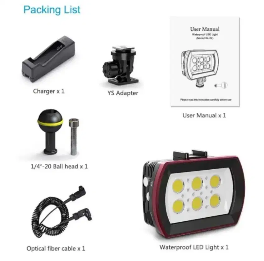 Sea Frogs SL-22 STROBE LED (NEW) Diving Light Underwater Photography