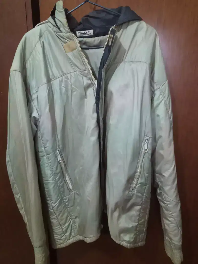 Jaket udara dingin + water proof ukuran M merk ismaya