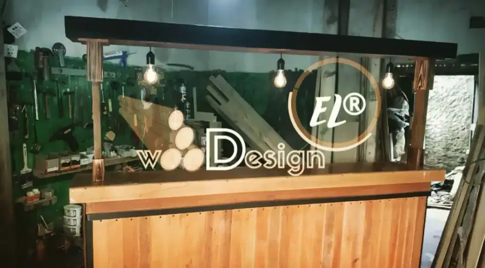 MEJA BAR CAFE COFFEE BAR L MEJA KITCHEN KURSI PARTISI DINDING WASTAFEL