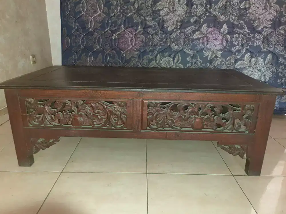 Meja Kayu Jati asli