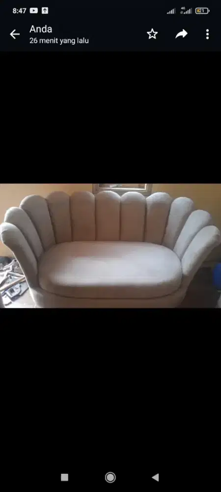 Sofa kerang 2-1-1 seat plus puff