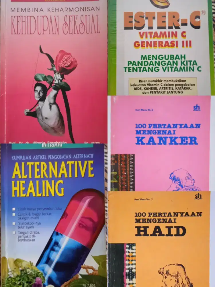 Buku Kesehatan Kanker Haid Kehidupan Sexual Alternatif Healing Ester C