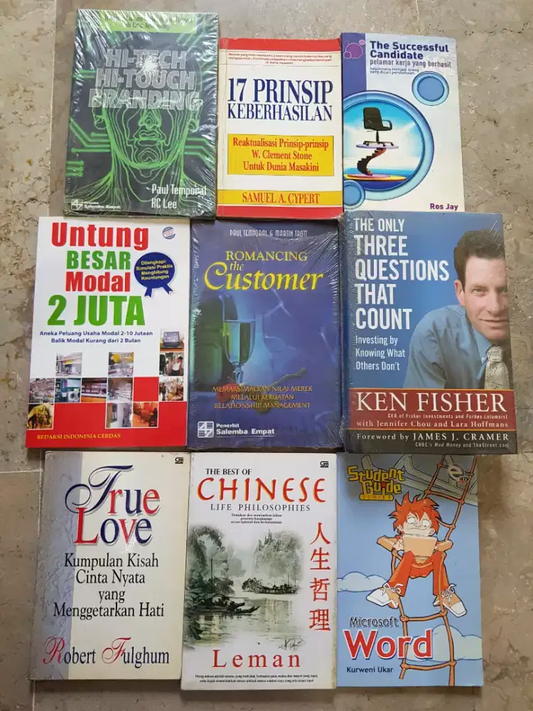 ANEKA BUKU BACAAN EKONOMI BISNIS PENGEMBANGAN DIRI.MOTIVASI KOMPUTER