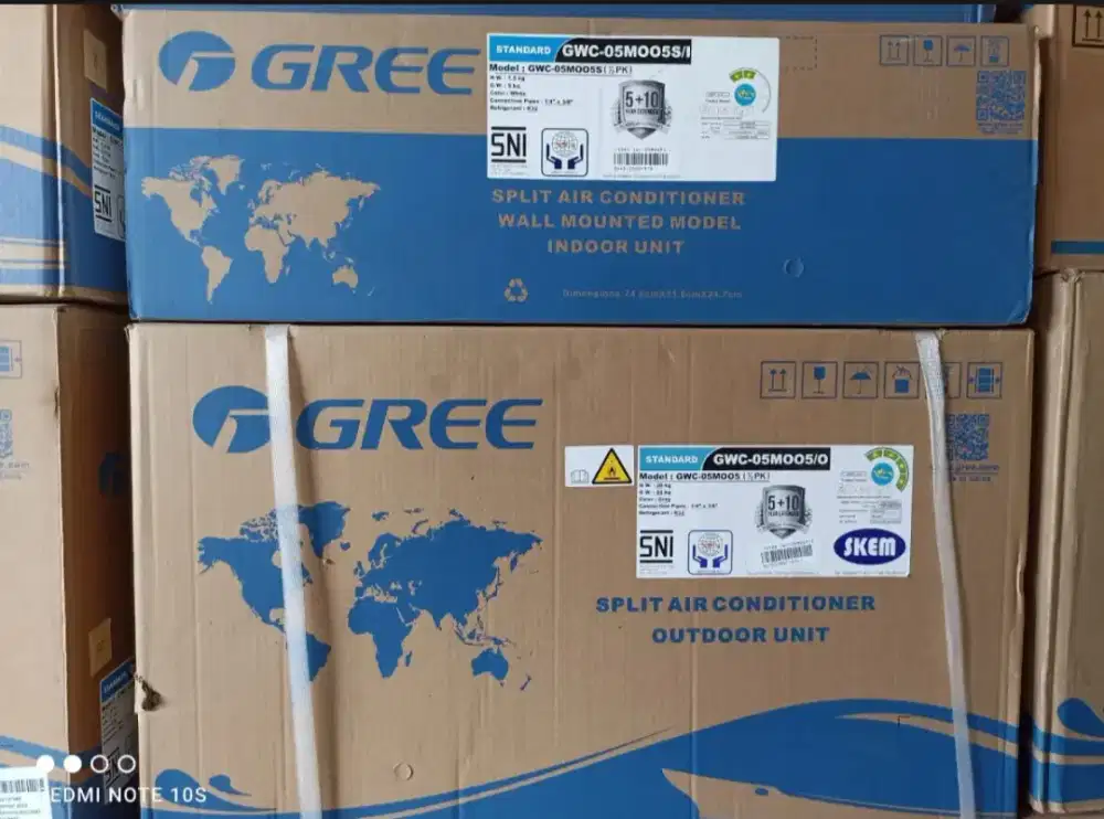 AC GREE 1/2PK, HARGA PLUS PASANG, GARANSI RESMI PABRIK