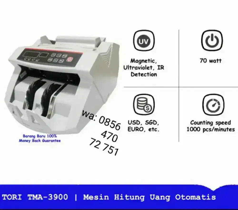 Mesin Hitung Uang Secure Bill Counter LD-24