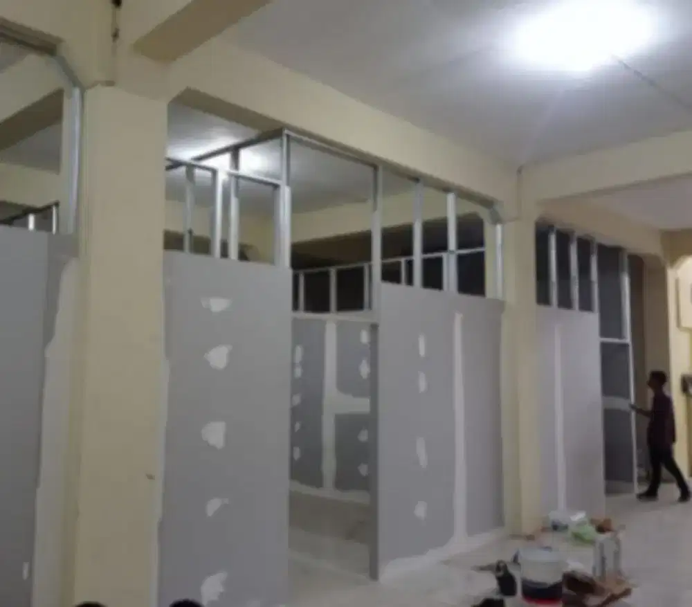 Partisi Penyekat Ruangan Gypsum,Grc Dan Plafon Pvc