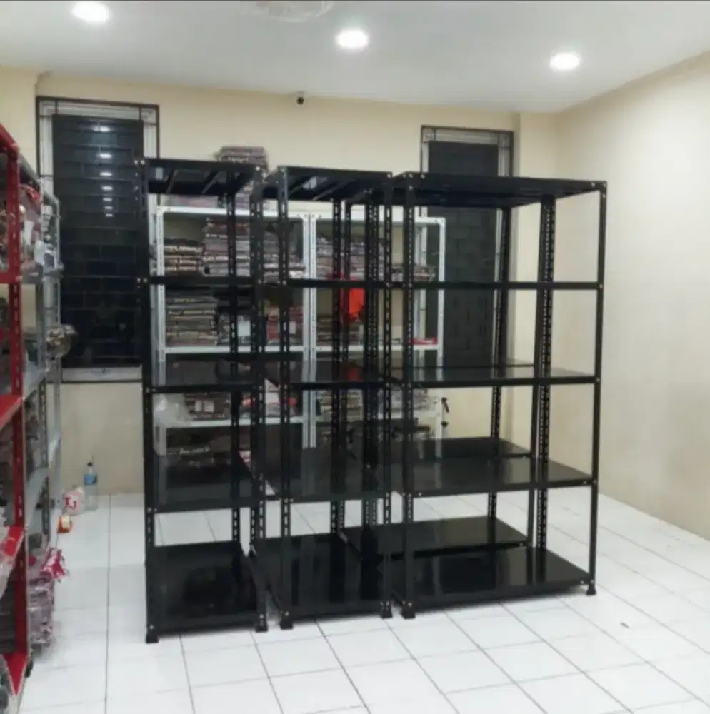 Rak besi siku lubang serbaguna dll siap kirim ke mana saja