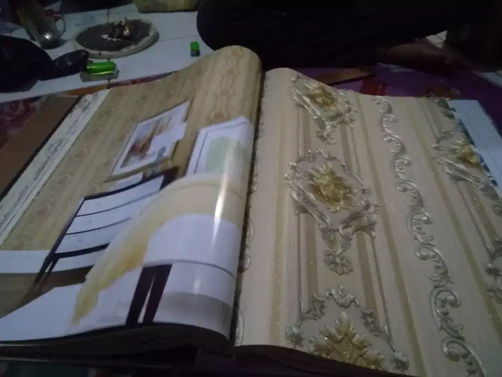 Jual wallpaper korea murah motif timbul