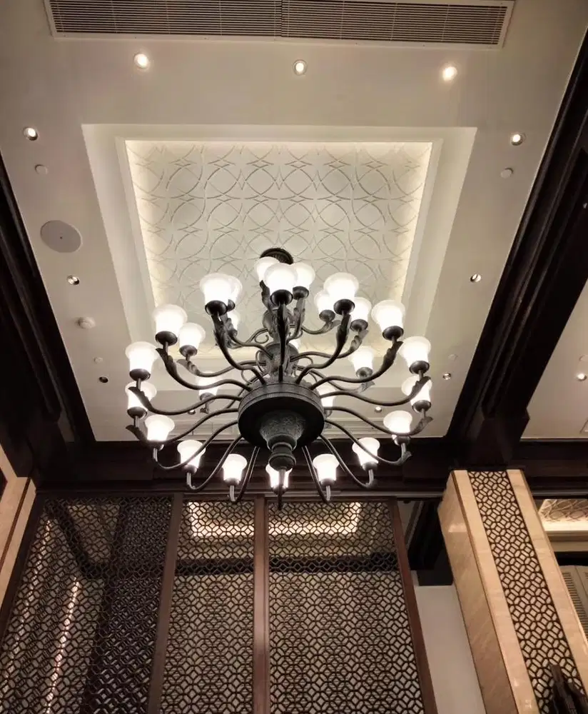 Lampu hias gedung ruang tamu lampu gantung kantor