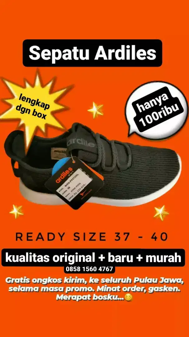 Sepatu original - Sepatu Ardiles - Sepatu cewek-cowok