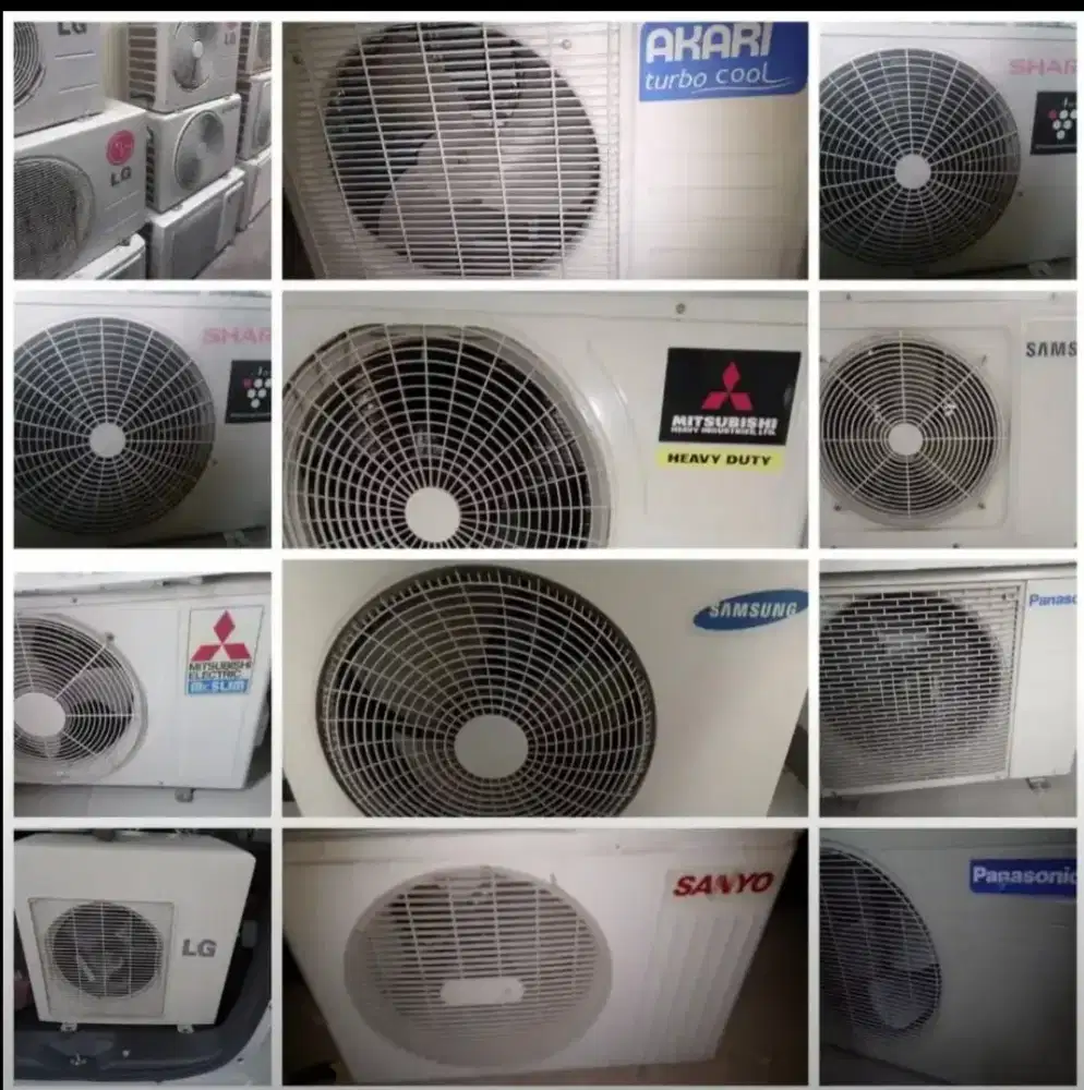 Ac outdoor 1/2pk-1pk  Tukar Tambah plus pasang terima dingin dan beres