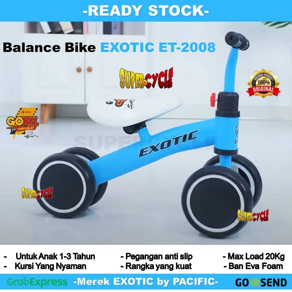 Pushbike Balance Push Bike Sepeda Anak Murah Exotic ET 2008 NEW