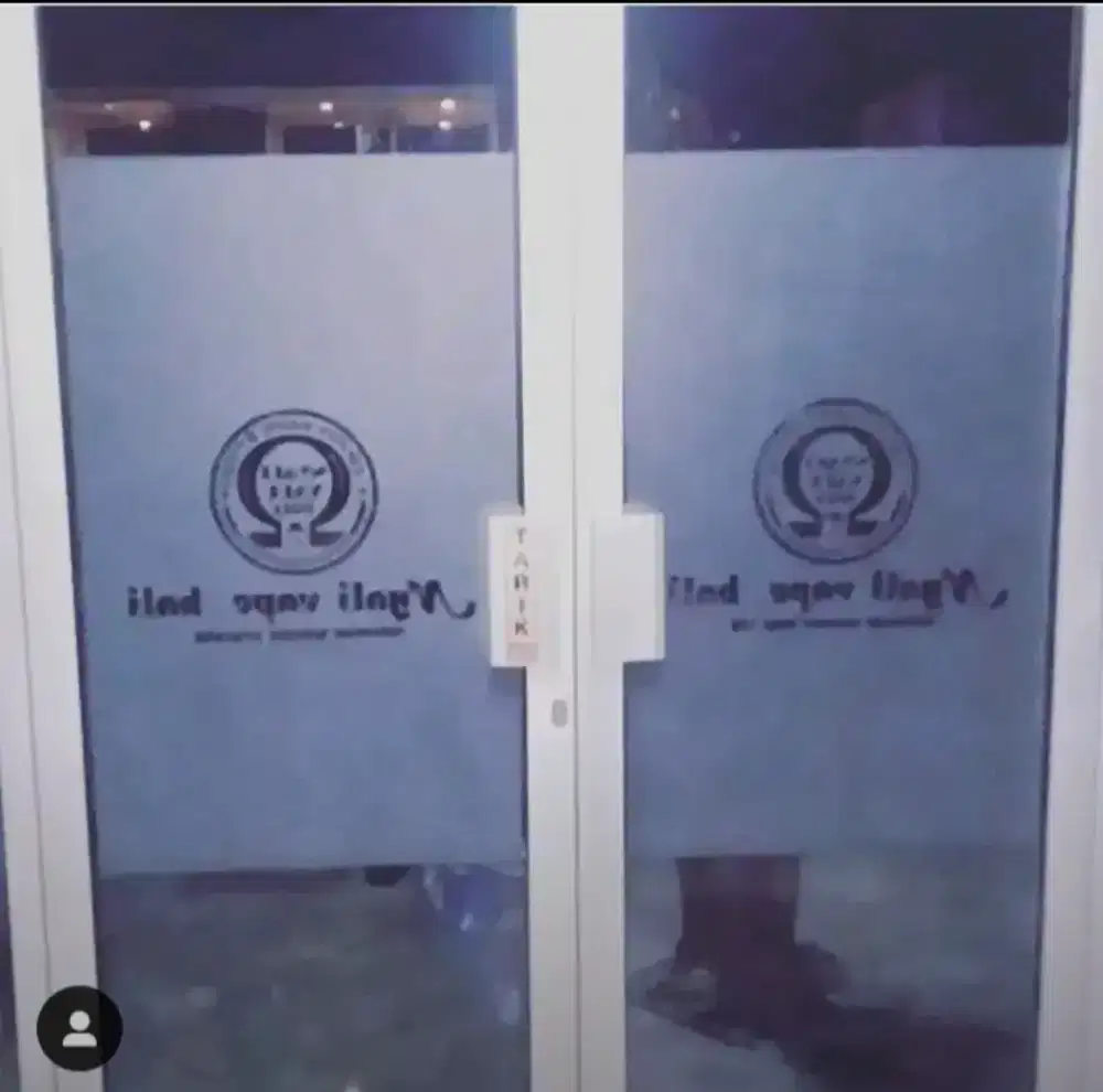 Cutting Sticker Sanblas Logo, Tulisan/ Gambar dan Kaca Film