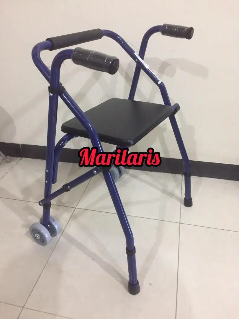 Walker Rollator Beroda ada Tempat Duduk Gea FS914L