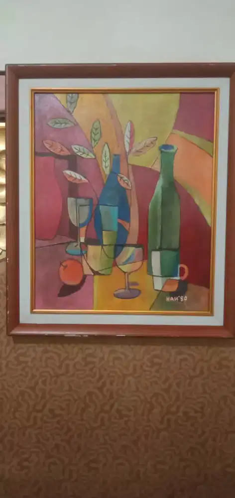 Lukisan HANDRIO (Still Life) 1980 ORIGINAL