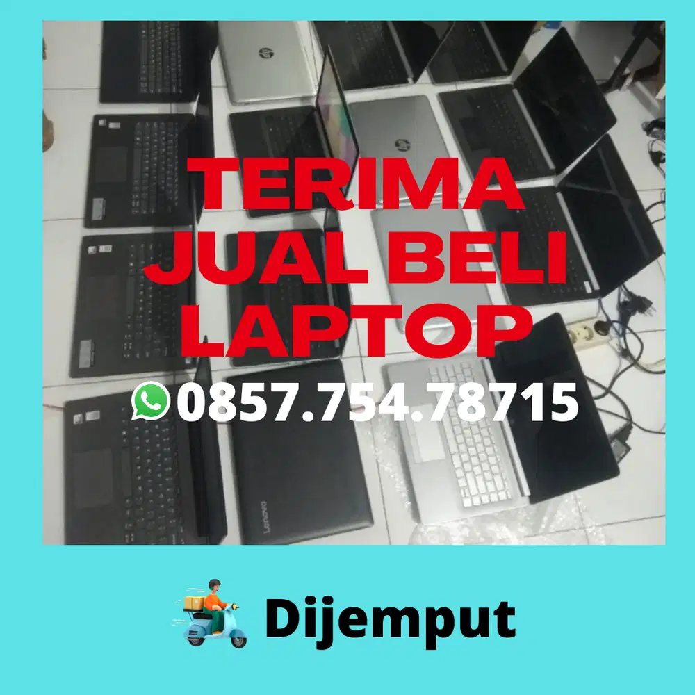 terima jual beli laptop bekas second dijemput