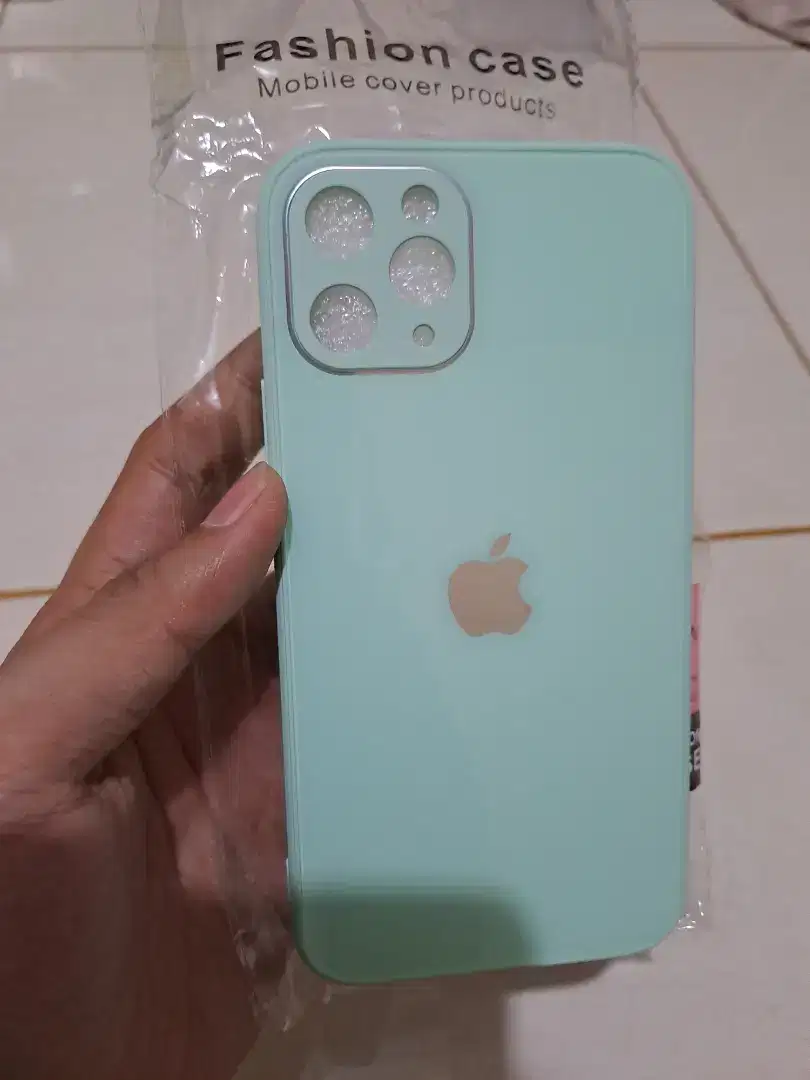 Case macaroni Green Mirror iphon 11 pro Keren