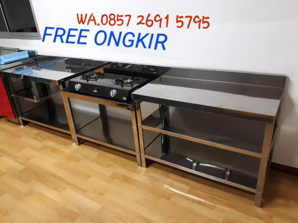 Meja Stainless Mewah