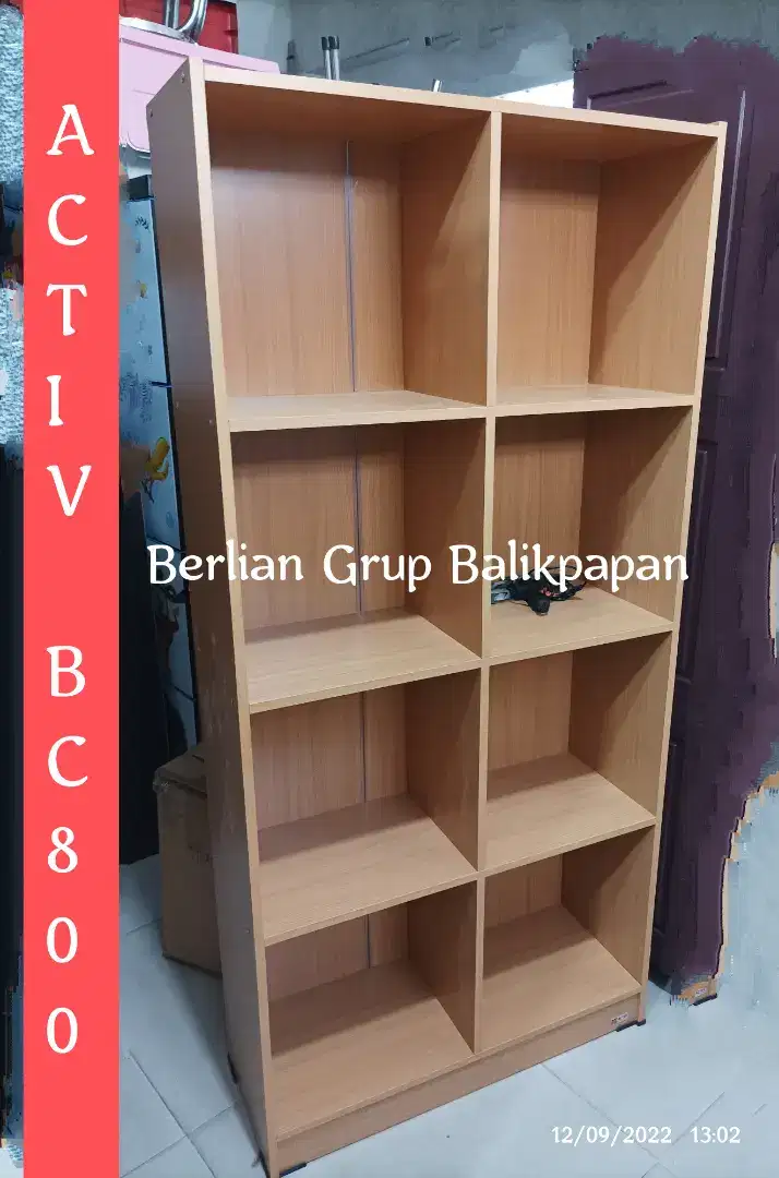 Lemari Rak MDF 8 Kolom - Vast BC 800 Activ Furniture