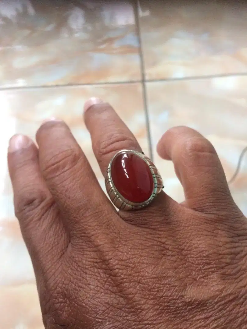 Batu cincin merah raflesia bengkulu