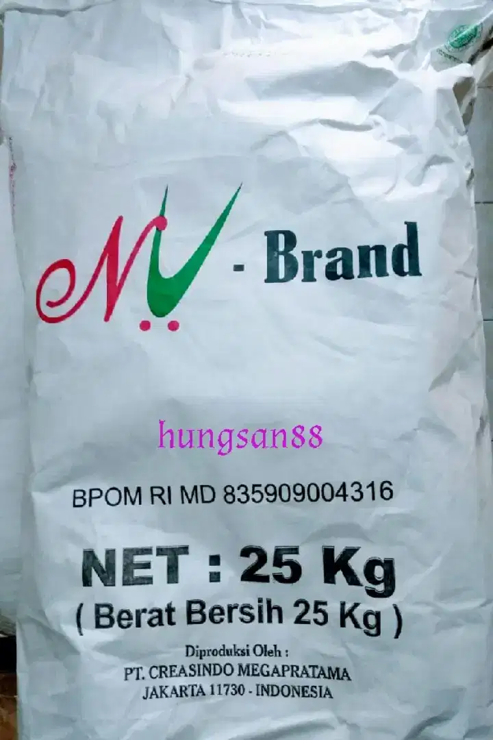 Susu bubuk (premix) Nu Brand 25kg per sak