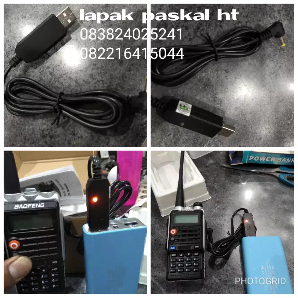 KABEL UNTUK CHARGER HT BAOFENG UV B2 PLUS