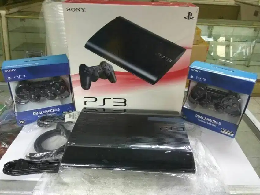 PROMO Terbaru PS3 super slim HDD 500GB full game + 2 Stik Wireless Op