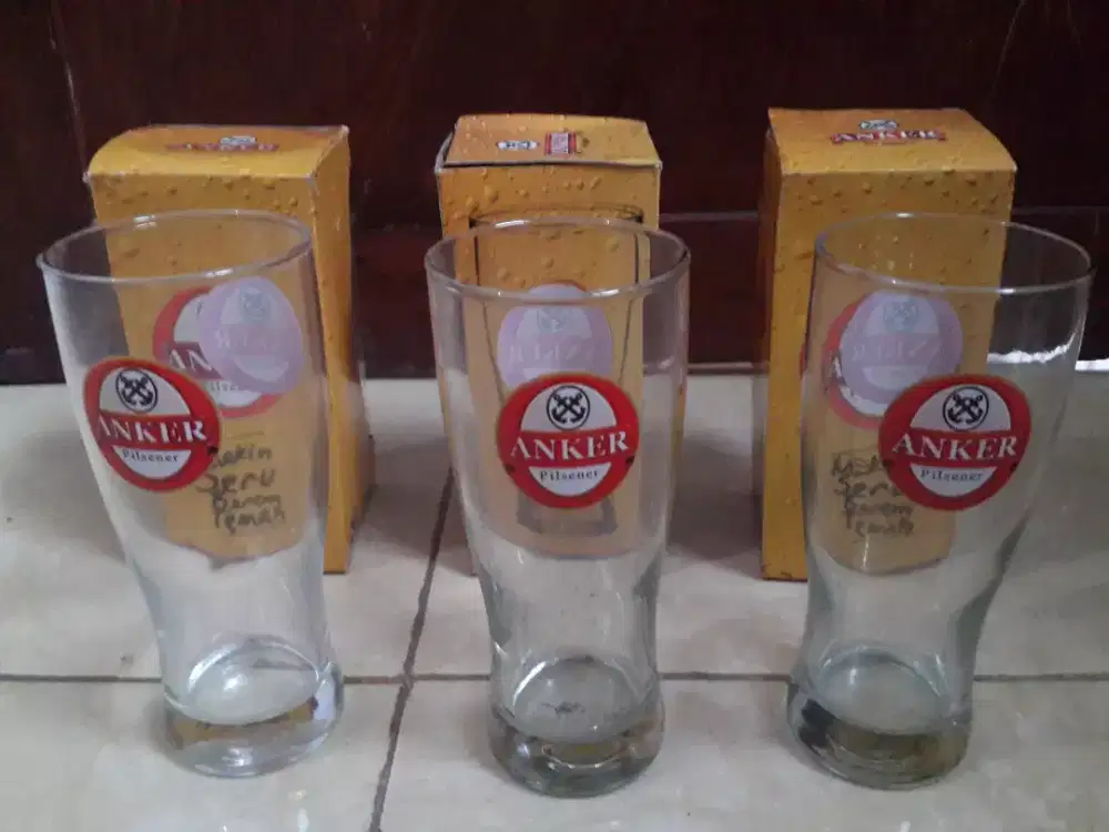 3(tiga)Gelas Anker Bir