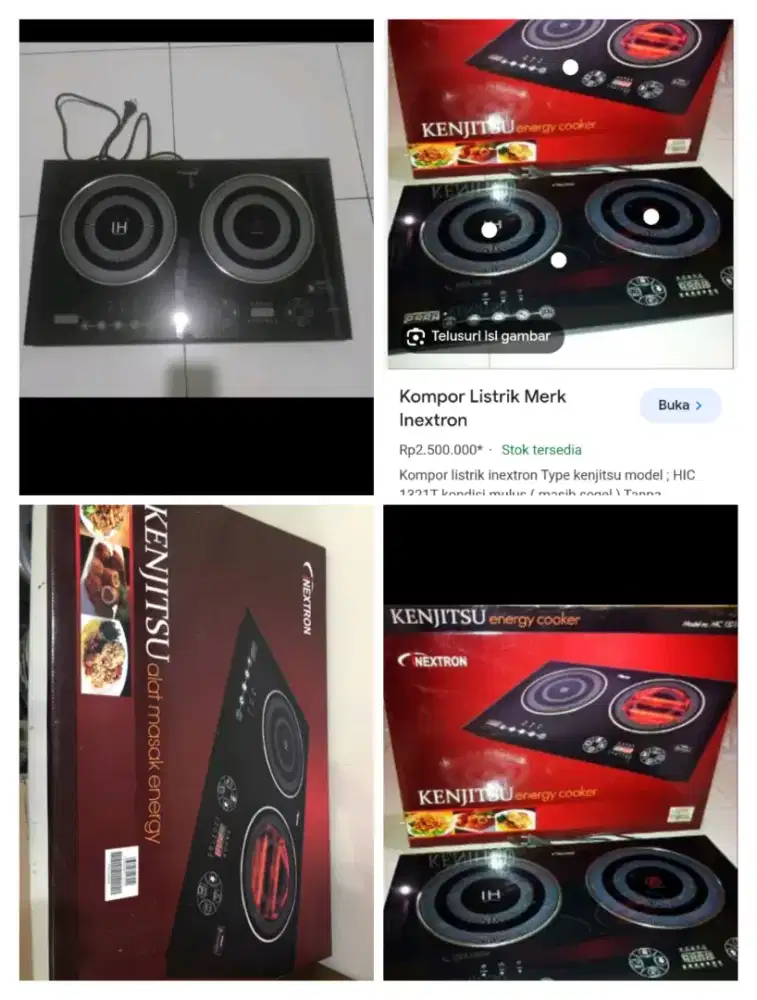 Kompor listrik 2 tungku i nextron kenjitsu