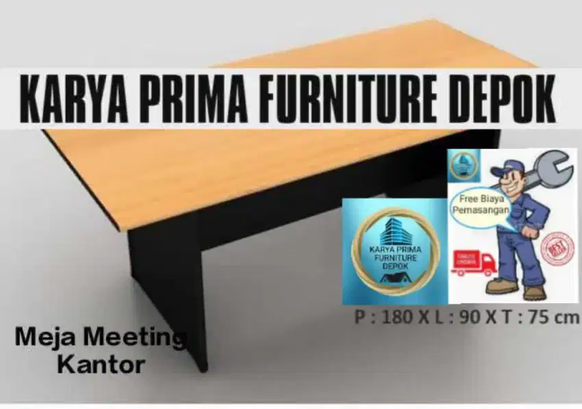 Meja Meeting Kantor 180x90x75cocok utk ruang anda1.400.000 free ongkir