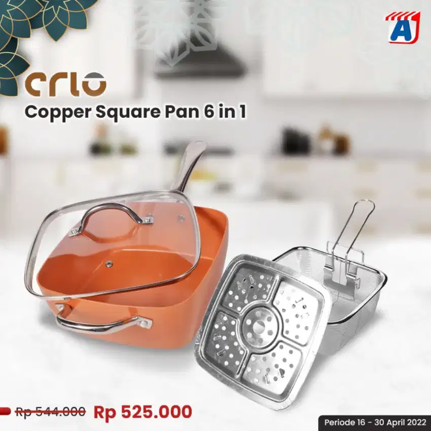 square pan 6 in 1