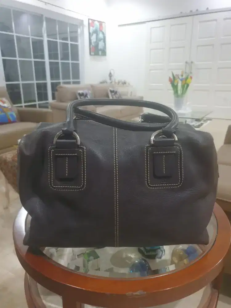 Tods leather handle bag