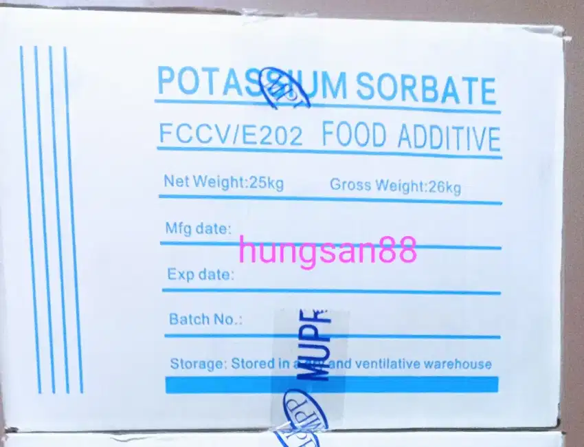 Potassium Sorbate Mupro Pengawet Makanan FOOD GRADE Grade 25 kg