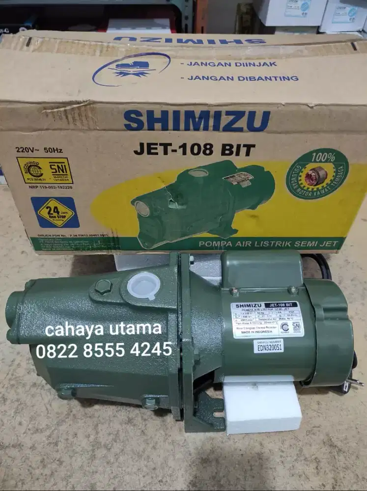 POMPA AIR SHIMIZU SEMIJET 108BIT (BARU DAN BERGARANSI)