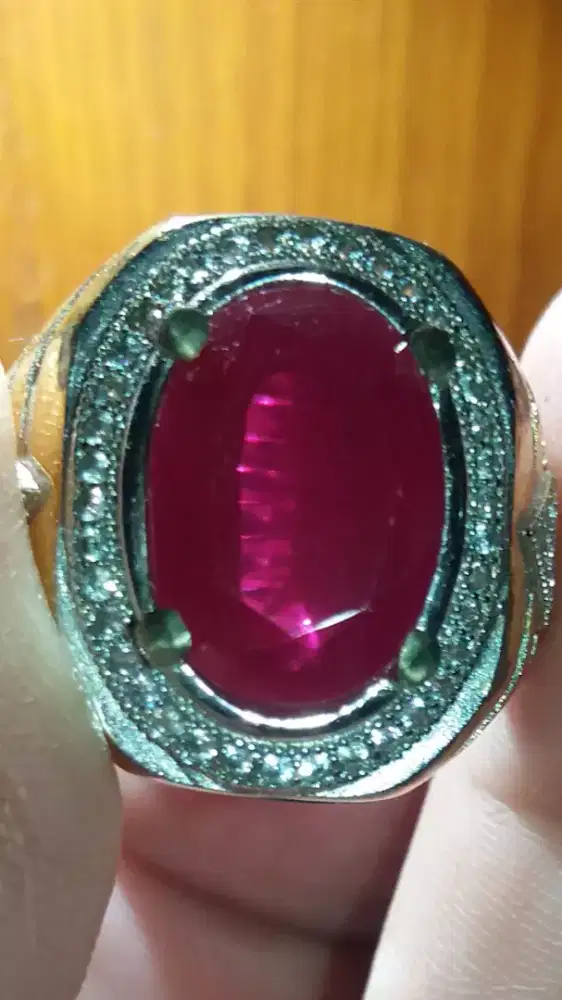 Jual Batu Cincin Red Ruby Cutting Beautiful Sweet Keren Good